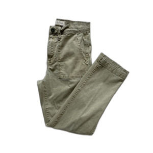 Madewell Womens Olive Green Soft Tencel, Lightweight Pants w/Front Pockets Sz 26
